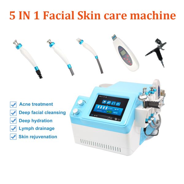 5 em 1 Hydra Dermaabrasão Pele Peeling Anti Envelhecimento Hydro Microdermoabrasão Bio Microcurrent Machine