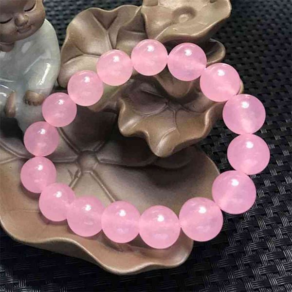 

natural crystal transfer lotus stone sea blue treasure chalcedony student bracelet female gift, Black