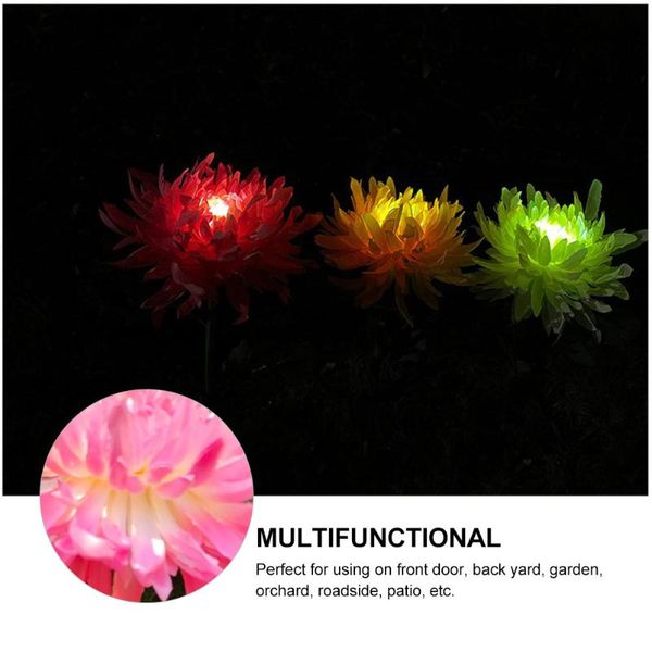 

lawn lamps chrysanthemum shape light creative led solar lamp outdoor decorative