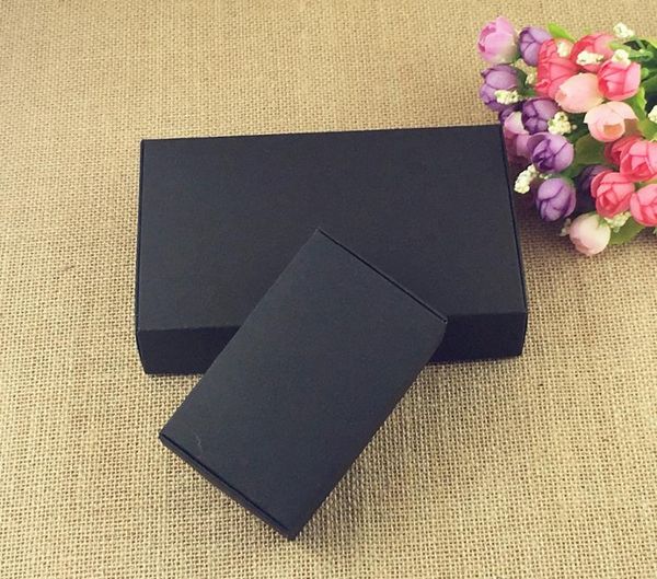 

gift wrap 24pcs/lot black carton kraft paper tab-lock box white wedding packing candy party favors soap boxes