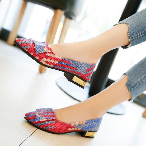 

dress shoes women pretty spring mixed colors female pointed strappy pumps sandals plus size 43, Black