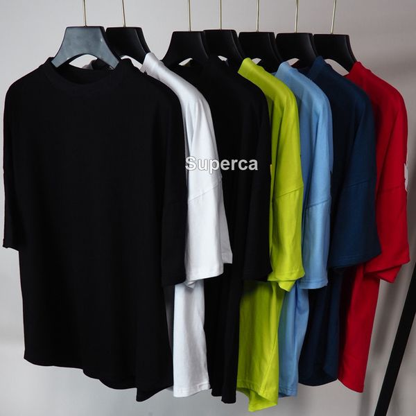 

21ss high qaulity mens designers tees print letter green white t shirts fashion casual couples short sleeves tee comfort, White;black