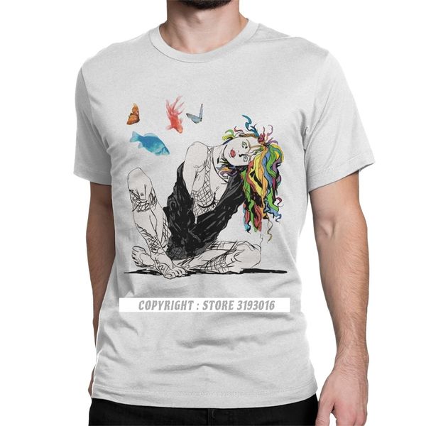 

ccccsportdelirium the sandman vertigo comics t shirt male sweatshirt death dream gaiman morpheus cotton tee harajuku camisa t shirts, Black;yellow
