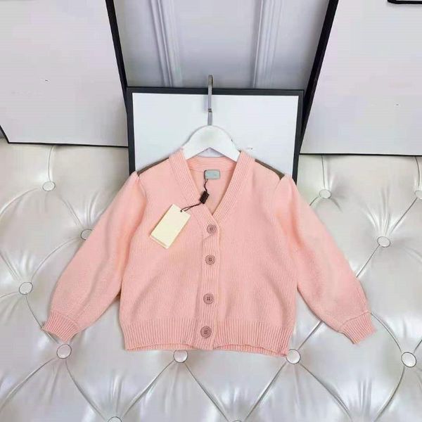 

pullover 2021 autumn and winter children's coat boys girls pink knitted cardigan warm comfortable high-quality brand, Blue