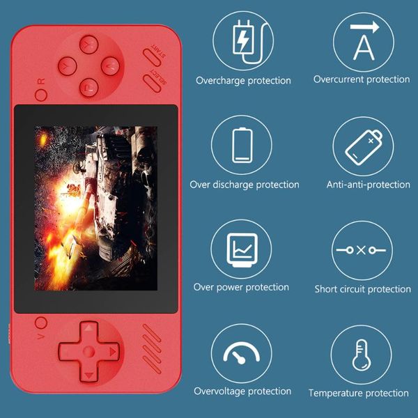 

portable game players powkiddy q35 retro video console handset 3.5 "screen emulator system 600 hand-held gaming built-in payment open