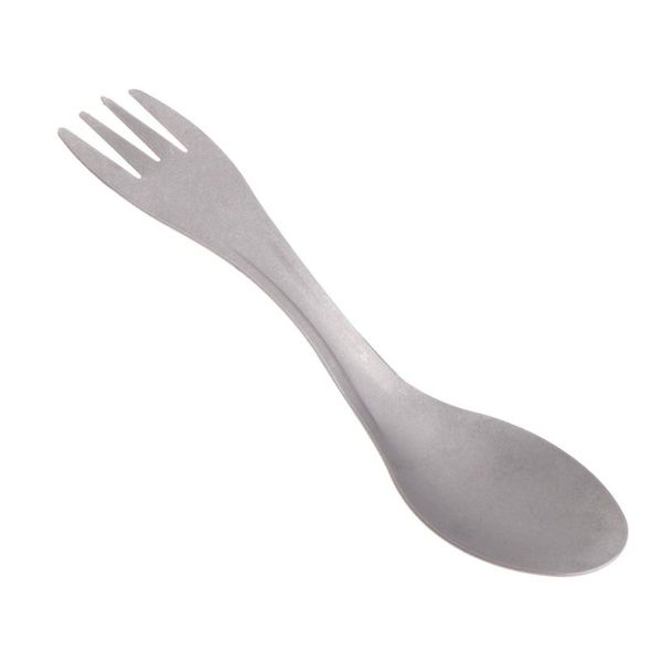 

forks 2 in1 kitchen tools ultralight titanium spoon fork spork outdoor camping picnic tableware gadgets accessories