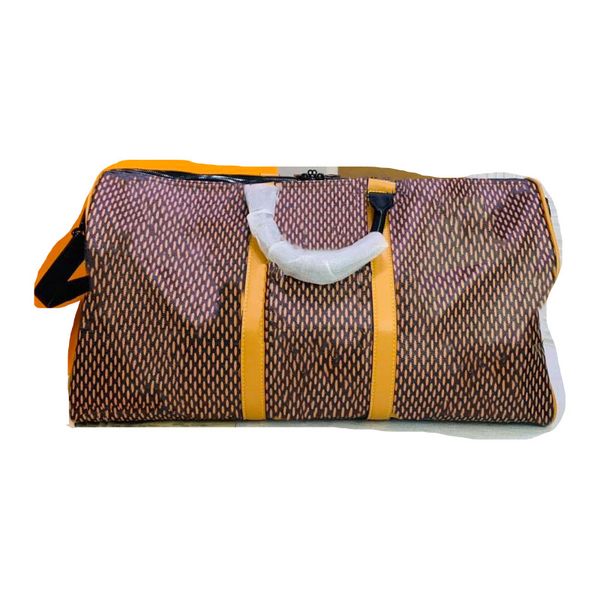 

designer men and women travel bag large capacity canvas shoulder back fashion soft surface with zipper size 50-29-20cm 453114