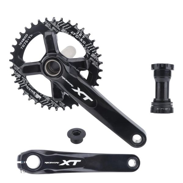 

bike heels & chainwheels mtb crankset 104bcd 170mm/175mm xt crank narrow wide chainring 32/34/36/38/40/42t mountain bicycle with bottom