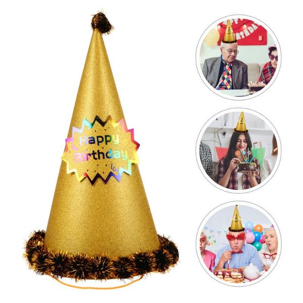 

party hats adorable cone gold stamping birthday hat supplies for kids