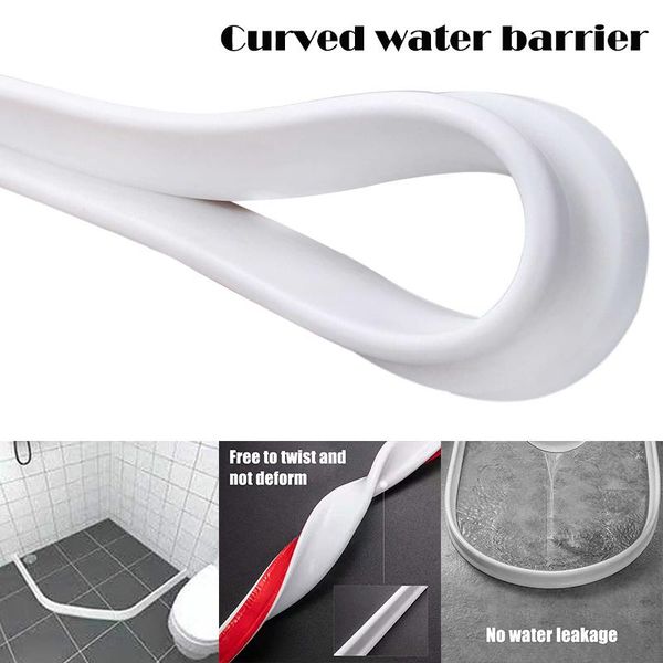 

bath mats bathroom and kitchen water ser flood barrier rubber dam silicon dry wet separation retaining strip