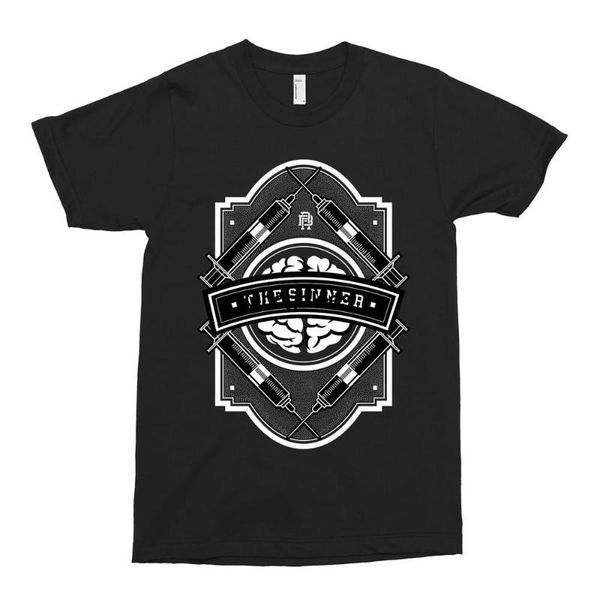 

men's t-shirts the sinner t shirt alternative tattoo sailer jerry alt nme festival march my, White;black