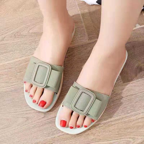 

slippers 2021 fashion summer women elegant female outside slides sandals, Black