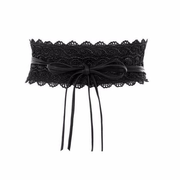 

belts womens fashion leather obi style wide waist band belt, Black;brown