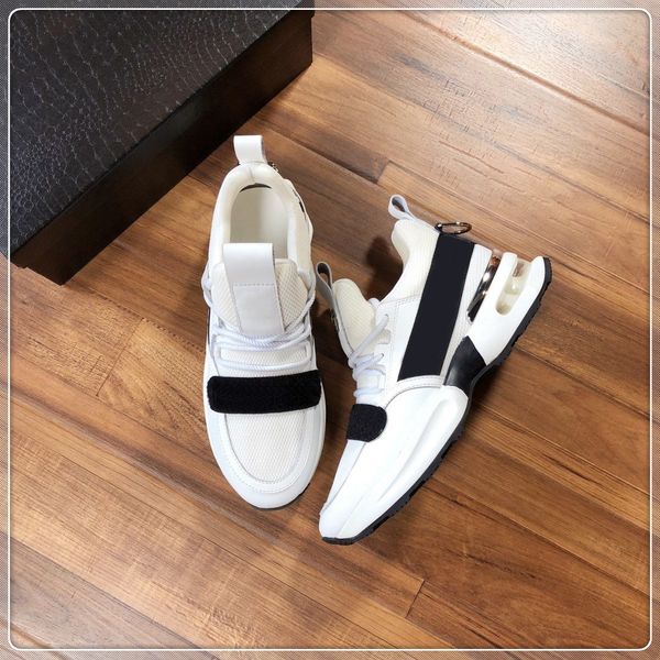 

designer low-men's shoes fashion luxury outdoor flat casual lace-up brand sneakers size 38-45, Red;white