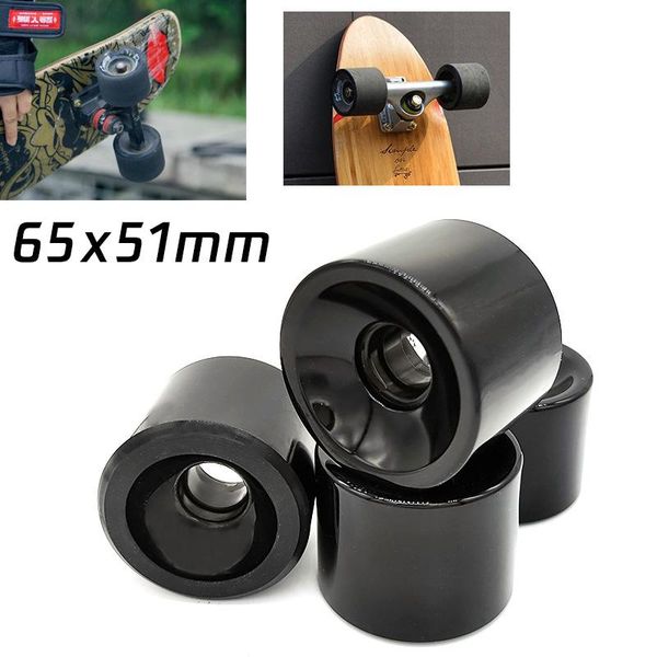 

skateboarding set of 4 65x51mm 80a skateboard pu wheels 65mm surf street longboard