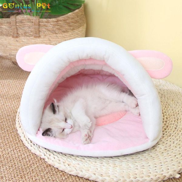 

cat beds & furniture pet dog bed nest cats litter suitable for all seasons lovely shape warm soft comfortable house accessories