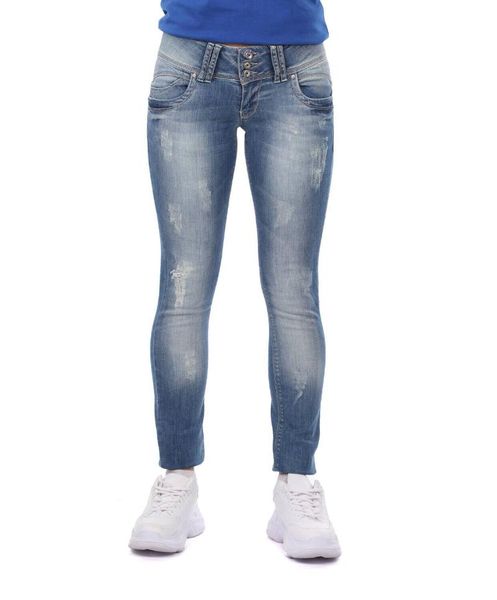 

women's pants & capris blue white womens 3-button baggy jean trousers, Black;white