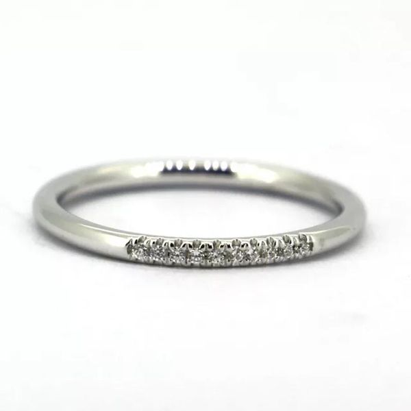 

wedding rings tailor made cz stone solid .925 sterling silver women's band size 4-16 (#sr11), Slivery;golden