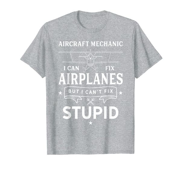 

funny airplane mechanic aviation t-shirt, White;black