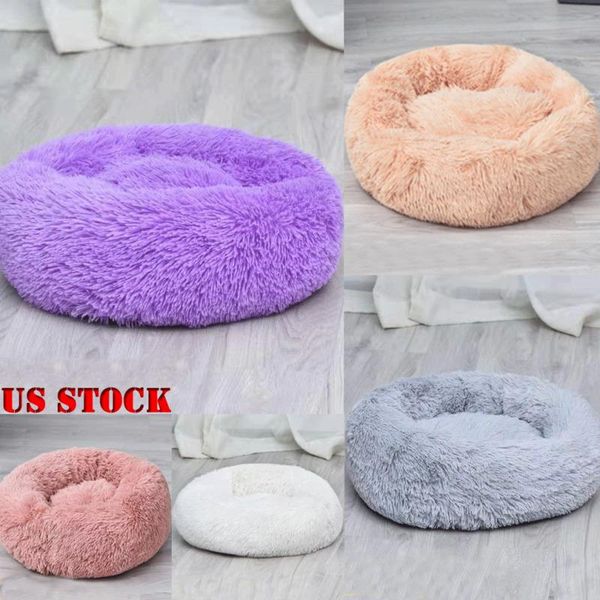 

fashion fluffy plush pet dog cat bed washable cushion warm puppy sleeping mat nest kennels & pens