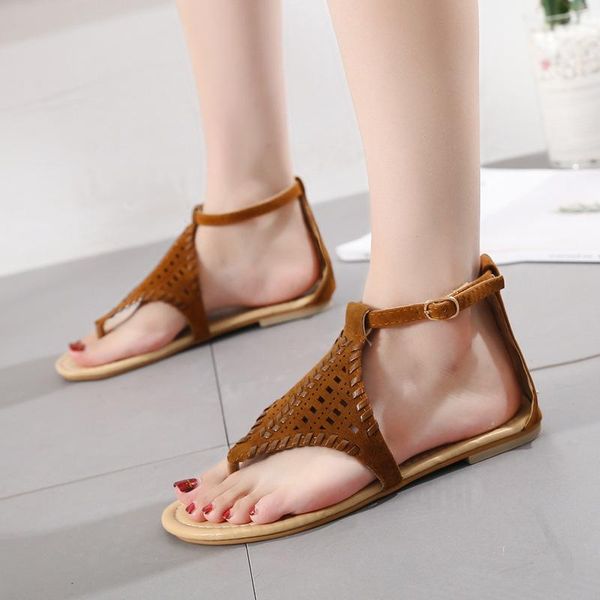 

sandals shoes luxury 2021 women's breathable large size flip flops platform summer heels suit female beige fashion comfort f, Black