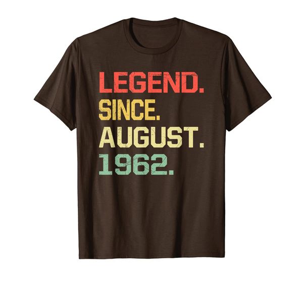 

Legend Since August 1962 T-Shirt- 57 Years Old Shirt Gift T-Shirt, Mainly pictures