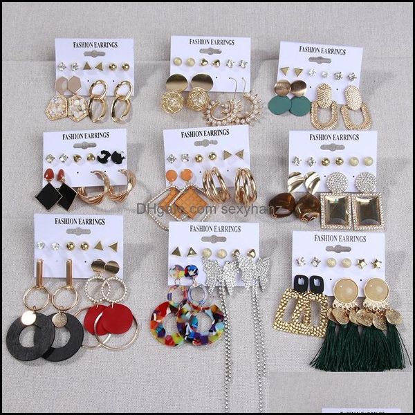 

& jewelryacrylic tassels eardrop earrings ins bling dangle shine crystal chandelier pairs /set rhinestone chain diamond wholesales jewelry d, Silver