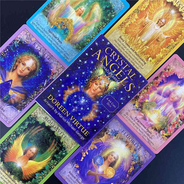 

hay house crystal angel oracle cards durable fashionable tarot cards with beautiful painting dixit