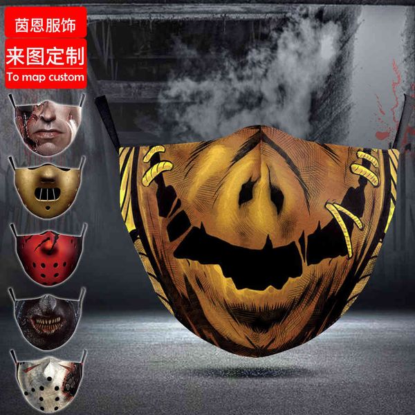 

highquality s wansheng 3d printed cotton mask haze anti dust terror - halloween