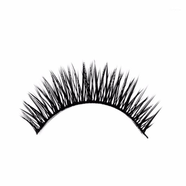

pairs fiber eyelash handmade winged eyelashes makeup natural long thick false lash for extension1