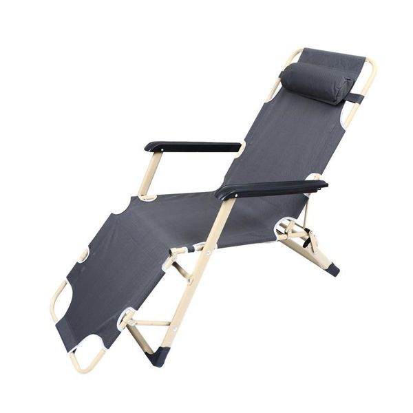 

camp furniture portable dual purposes extendable folding reclining chair practical beach balcony lunch break lazy