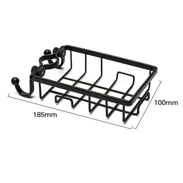 

adjustable kitchen drainage shelf stainless steel faucet storage rack sink hanging holder stand soap sponge dish drainer & organization