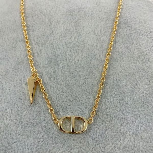 

85% off factory clearance home home awl nail necklace women's fashion simple advanced design sense clavicle chain pendant, Silver