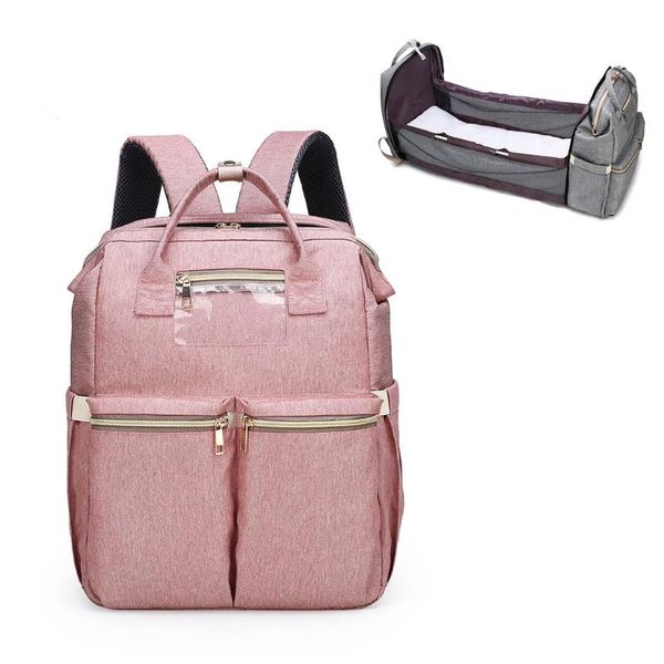 

backpack j60d baby infant nappy changing bag portable folding crib diaper stroller straps for travel outdoor