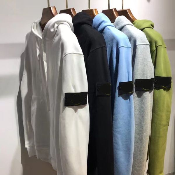 

designer stone brand toney men's hoodie 5 color candy hoodie sweatshirt women's casual armband logo long sleeve couple loose, Black