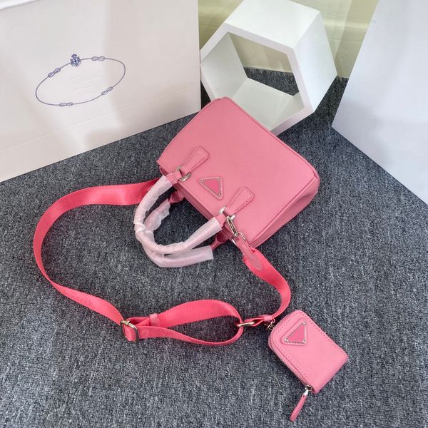 

fashion women's shoulder bag unique triangle logo genuine leather solid color shoulder strap adjustable multi-color optional adi