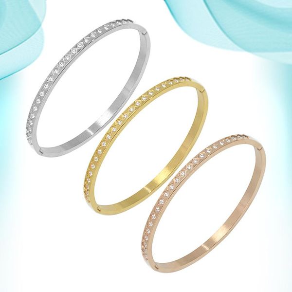 

bangle 2021 trendy zircon diamond bracelet fashion simple jewelry accessories customized for women glossy bangles, Black