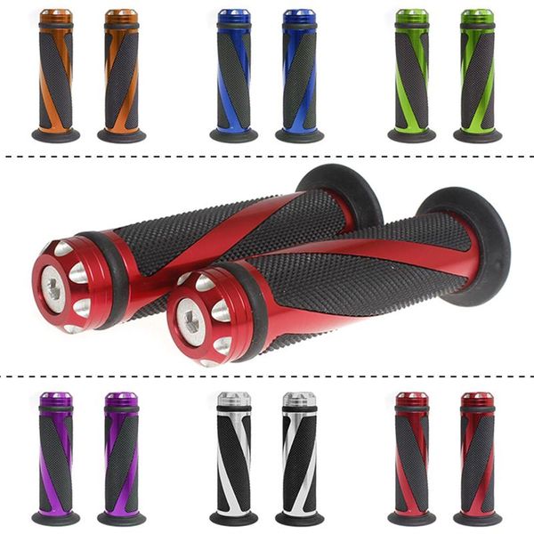 

handlebars 1 pair aluminum motorcycle 7/8" handlebar rubber gel hand grip
