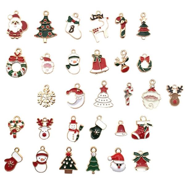

christmas decorations 60pcs diy pendants decorative earring charms jewelry making materials (mixed style)