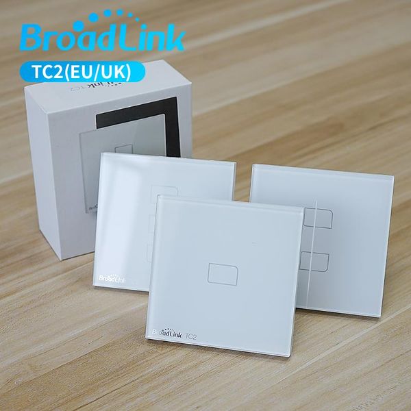 

smart home control broadlink official tc2 light wall switch eu standard 1 2 3 gang manier touch remote