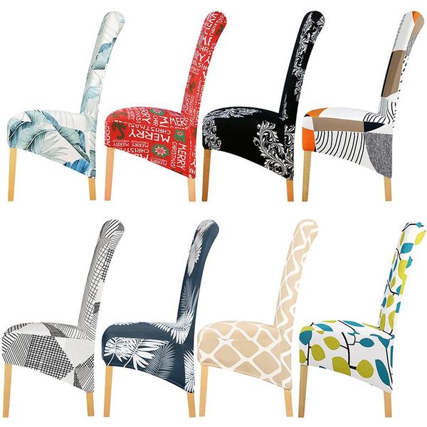 

chair covers stretch xl size cover big elastic seat painting slipcovers restaurant banquet dining home party decoration