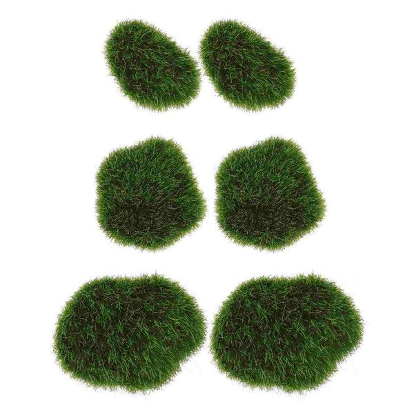 

decorations 6pcs simulated moss stones plant wall materials