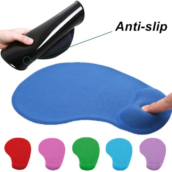 

mouse pads & wrist rests 19x22cm non-slip pad with rest support rubber comfortable mice mat for game computer pc lapoffice home supplies