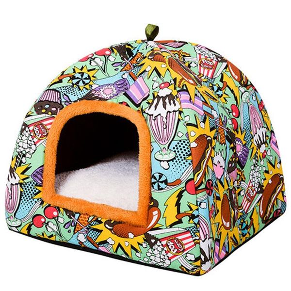 

cat beds & furniture 2021 cave comfortable warm bed for pet puppy sleeping house cats cozy dogs