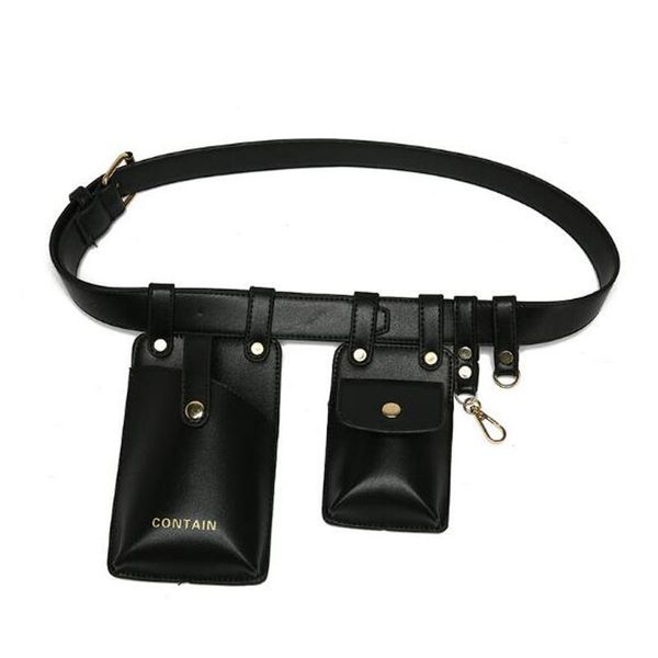 

women fashion pu waist bag shoulder slung chest belt mobile phone carry convenient storage mini bags