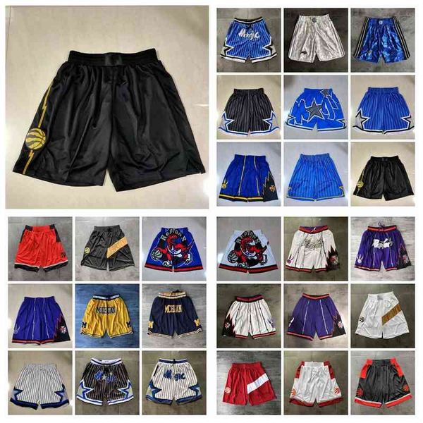 

men team ncaa shorts just don co-branded regular city version short retro hip pop sport wear pant with pocket zipper sweatpants, White;black