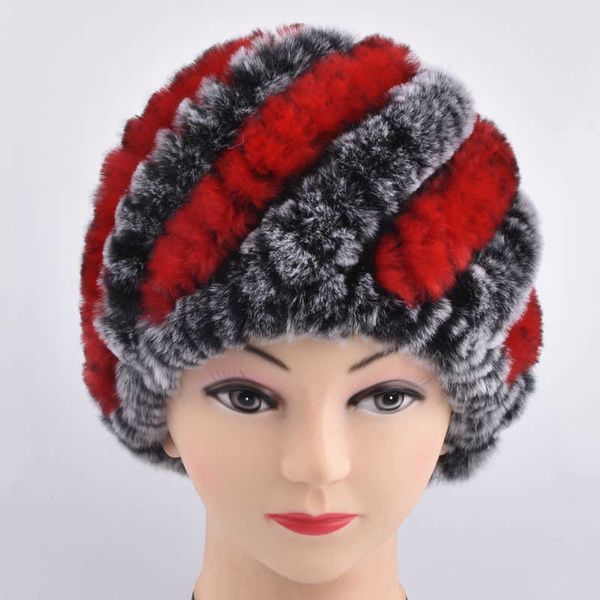

new woven rex rabbit fur grass hat for women, Blue;gray