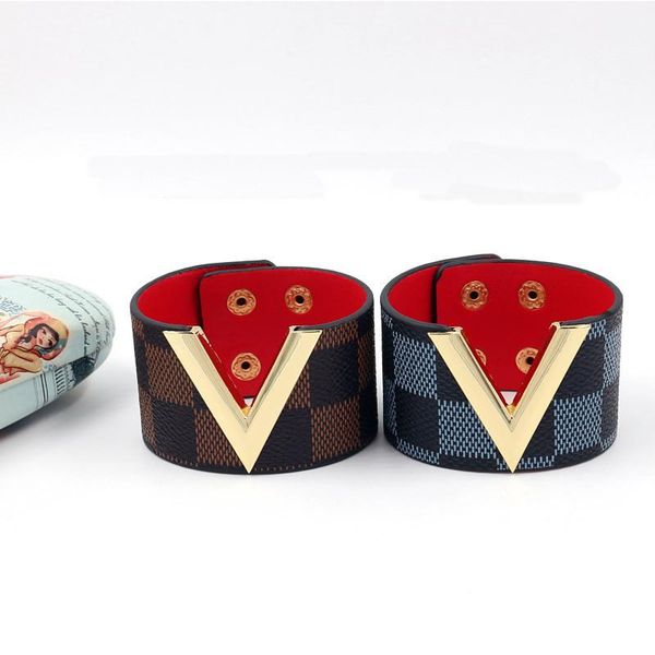 

charm bracelets beautiful women pu leather wide girl bracelet female handmade fashion jewelry wb13, Golden;silver