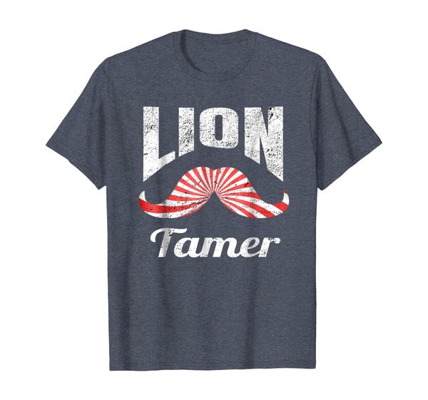 

vintage lion tamer costume t-shirt, White;black