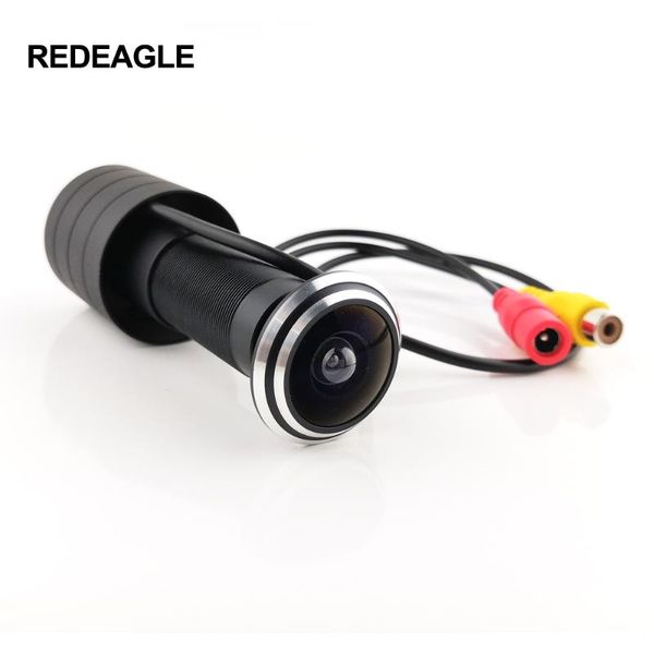 

cameras redeagle wired door eye hole peephole video security camera 1200tvl 960h color analog wide angle fisheye lens metal body